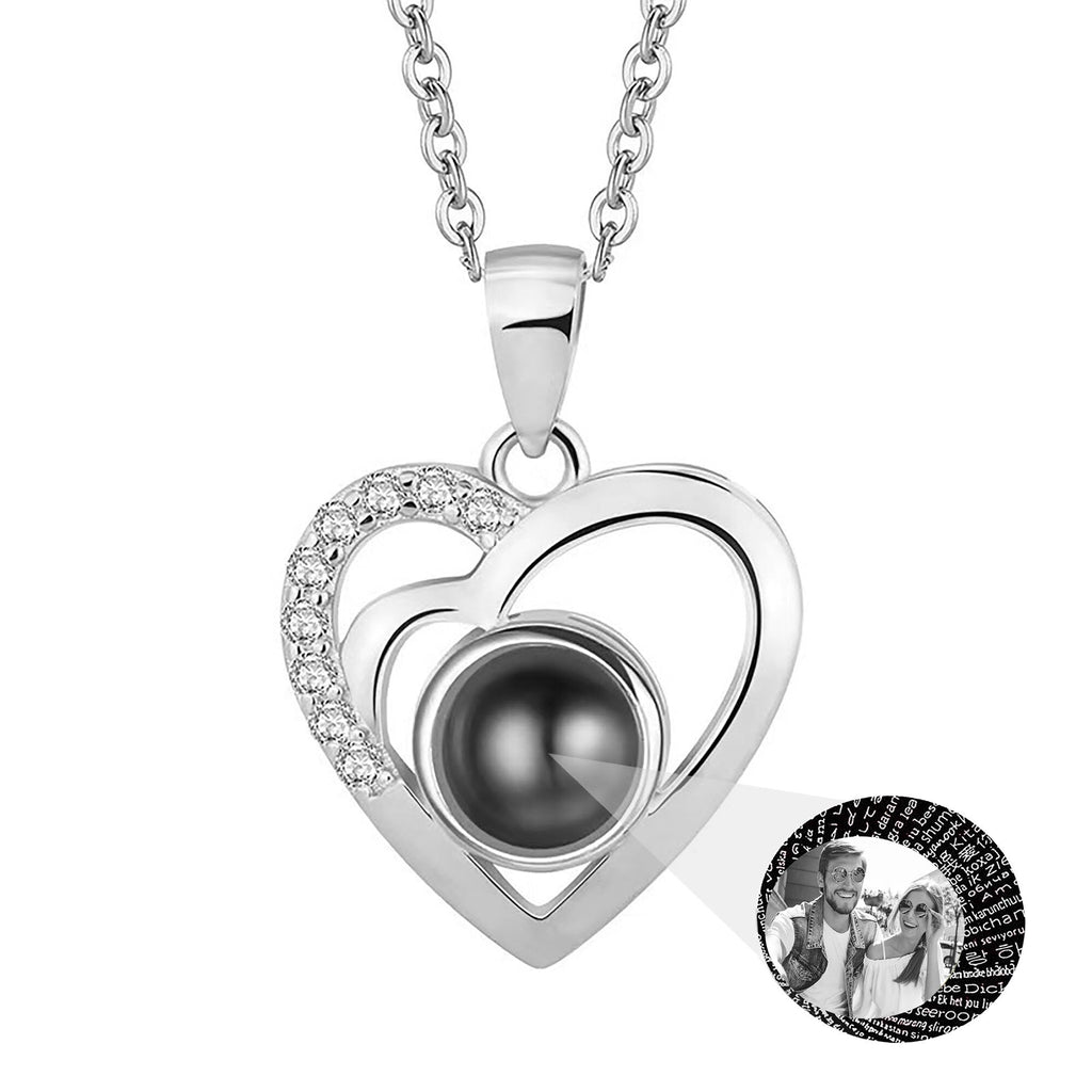 Customizable photo Projection Necklace Pendant Jewelry For Lover Girlfriend - MERGE.DAY.1.FREESTYLE