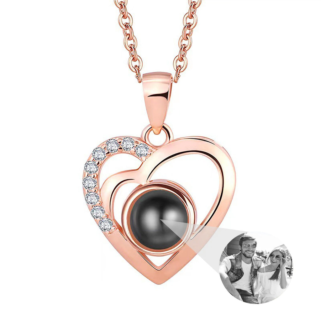 Customizable photo Projection Necklace Pendant Jewelry For Lover Girlfriend - MERGE.DAY.1.FREESTYLE