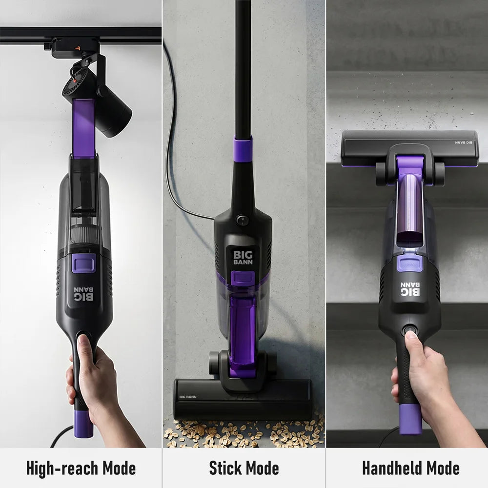 Lightweight 400W Corded Stick Vacuum Cleaner Bagless 0.5L Dust Cup for Floor Crevices & Countertop Hotel & Household Use - MERGE.DAY.1.FREESTYLE