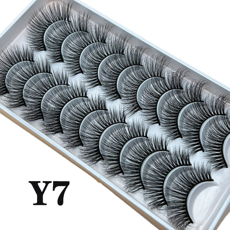 Strip Lashes 10-pairs Fluffy Mink Lashes 3D False Volume Eyelashes - MERGE.DAY.1.FREESTYLE