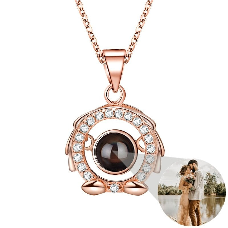 Photo Projection Necklace 12 Constellation Patterns Pendant Necklace - MERGE.DAY.1.FREESTYLE