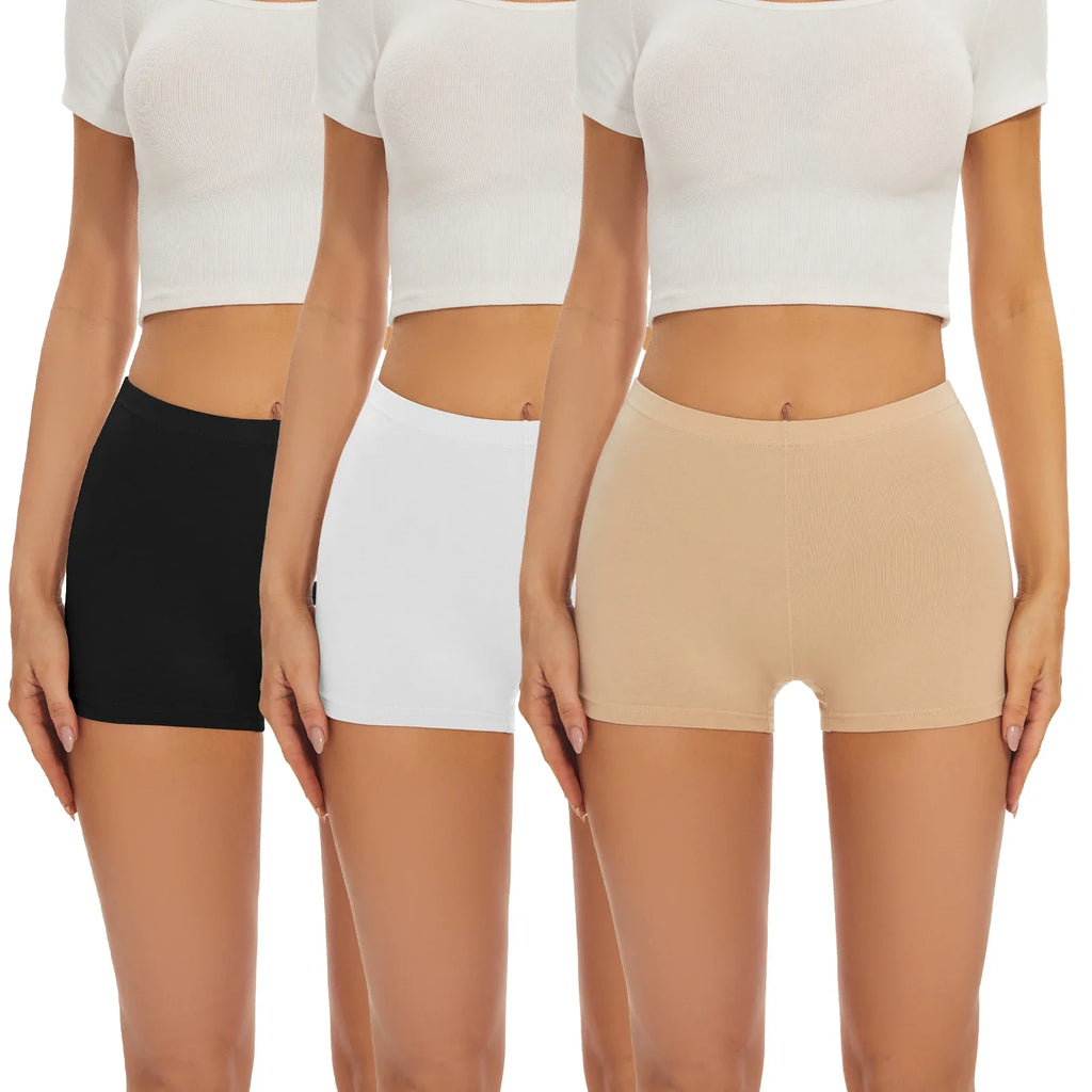 Seamless Boxers Panties Underwear Low Waist Solid Color Breathable Boyshorts - MERGE.DAY.1.FREESTYLE