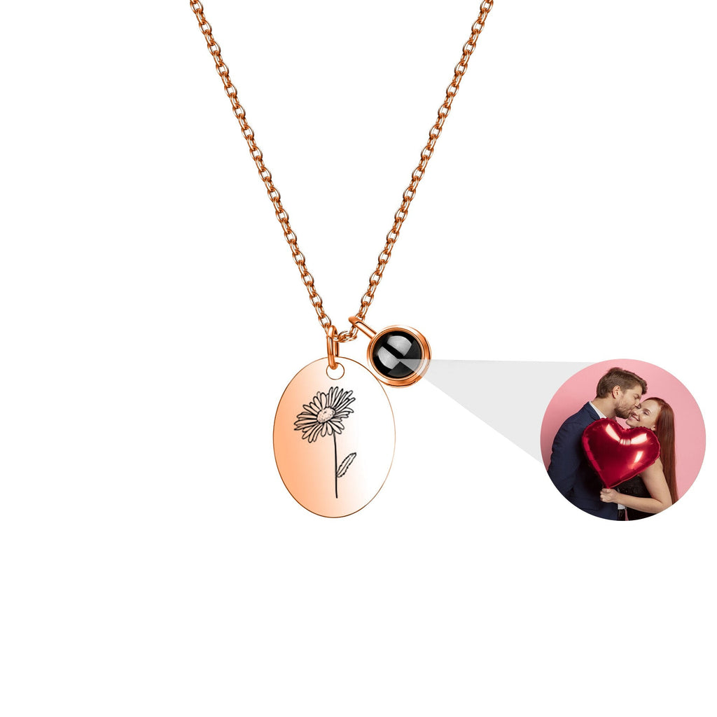 Customized projection necklace for birthday flowers and photos - MERGE.DAY.1.FREESTYLE