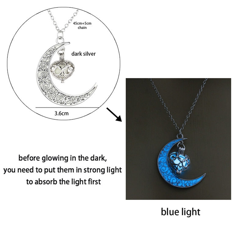 Luminous Dragon Necklace Glowing Night Fluorescence Silver Plated Glow In The Dark Necklace - MERGE.DAY.1.FREESTYLE
