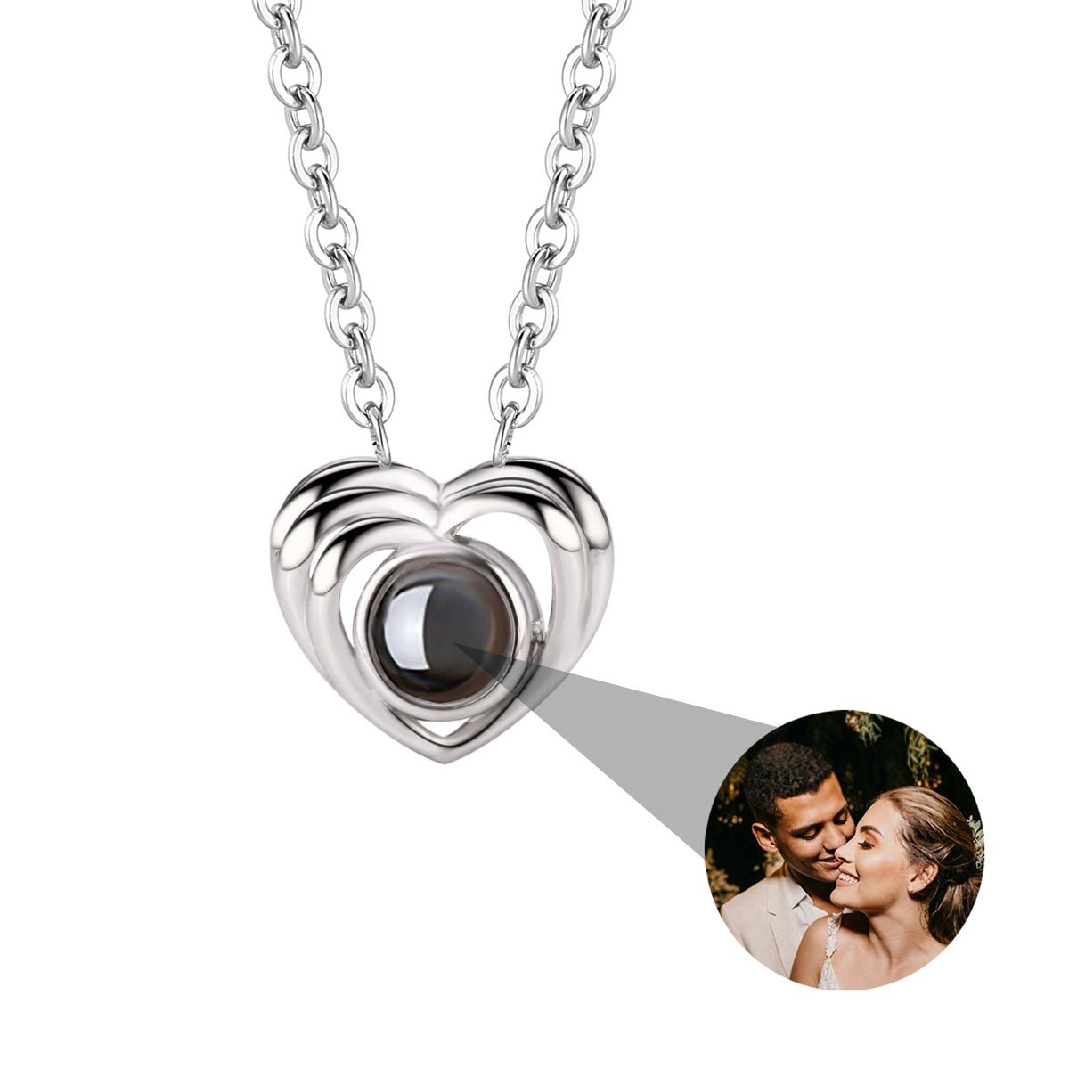 Customized photo necklace Projection Necklace Pendant For Lover Girlfriend - MERGE.DAY.1.FREESTYLE