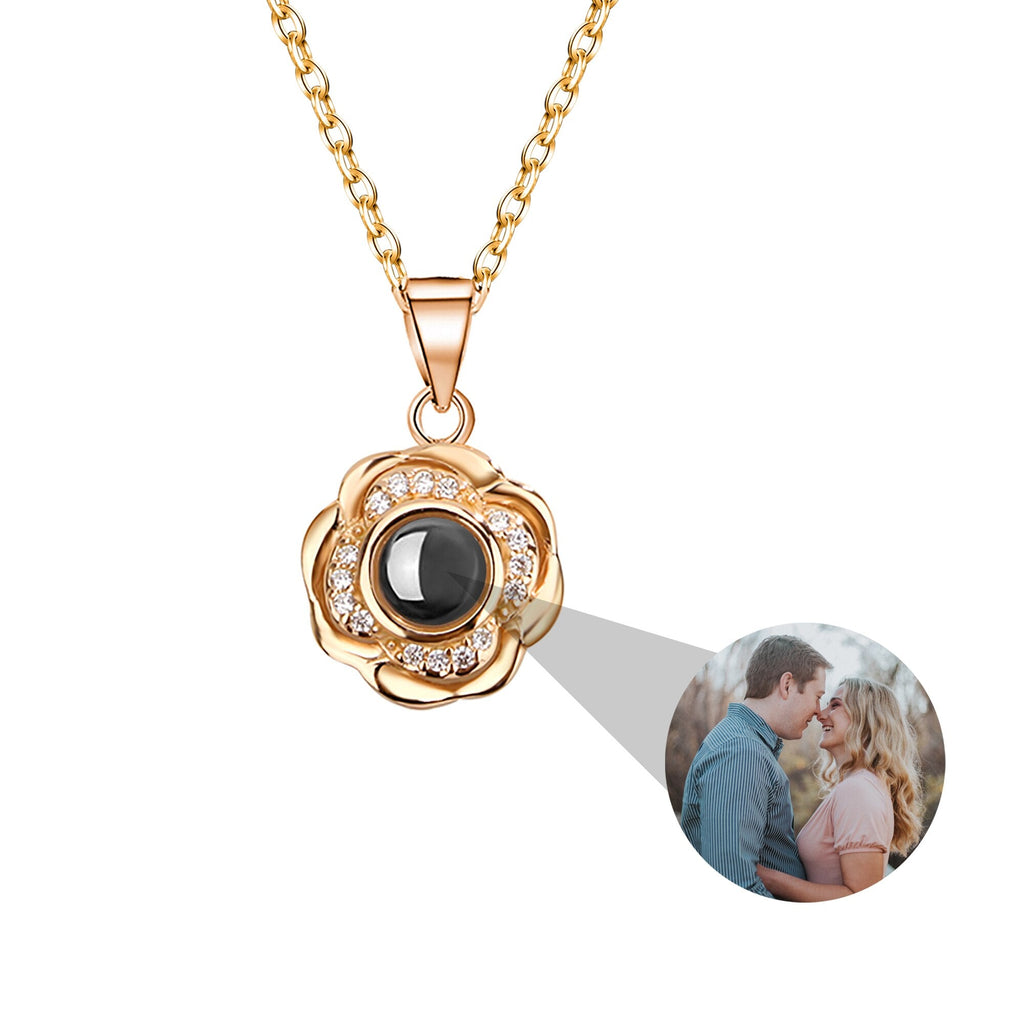 Flowers that can be customized for photos Projection Photo Necklace - MERGE.DAY.1.FREESTYLE