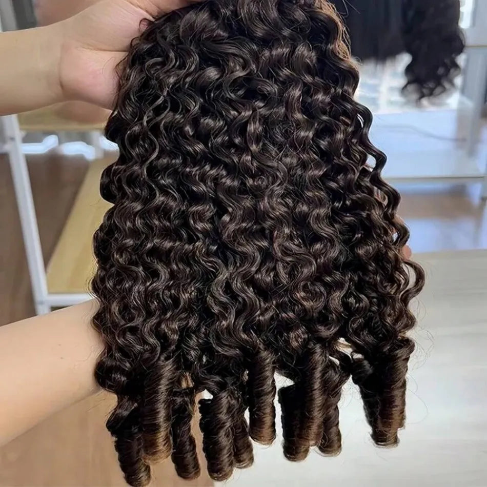 12A Burmese Curly Bundles Human Hair 18 20 22 24 Inch Unprocessed Virgin Hair Deep Wave Bundles With Spiral Curls Ends Water Wave Human Hair Bundles For Black Women Natural Color - MERGE.DAY.1.FREESTYLE