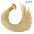 MESXN High Quality Flat Tip Hair Extensions 100% Really Human Fusion Hair Extensions Brown Blonde Color Thickening Of Roots