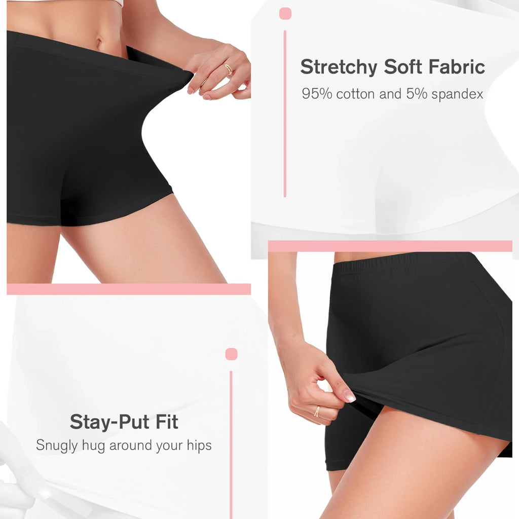 Seamless Boxers Panties Underwear Low Waist Solid Color Breathable Boyshorts - MERGE.DAY.1.FREESTYLE