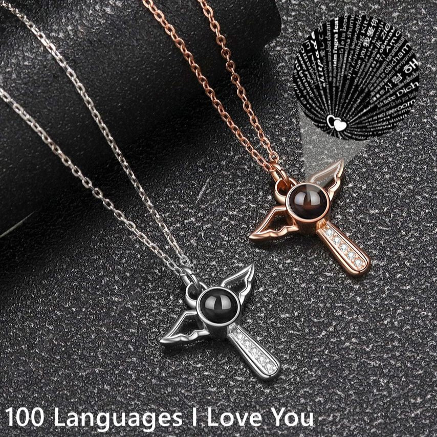 Angels Photo Custom Projection Necklace For Women Personalized Pendant Jewelry - MERGE.DAY.1.FREESTYLE