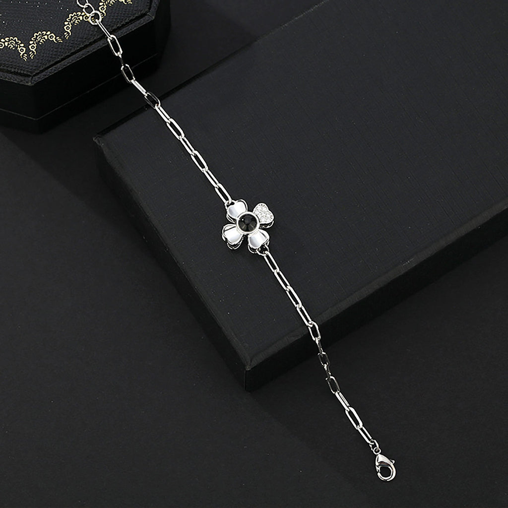 Four leaf clover with customized photos Projection Bracelet Personality Jewelry - MERGE.DAY.1.FREESTYLE