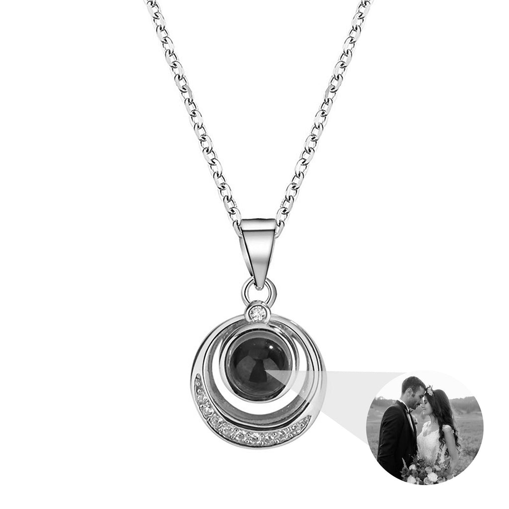Customized photo projection necklace Creative Pendant is a Commemorative Gift - MERGE.DAY.1.FREESTYLE