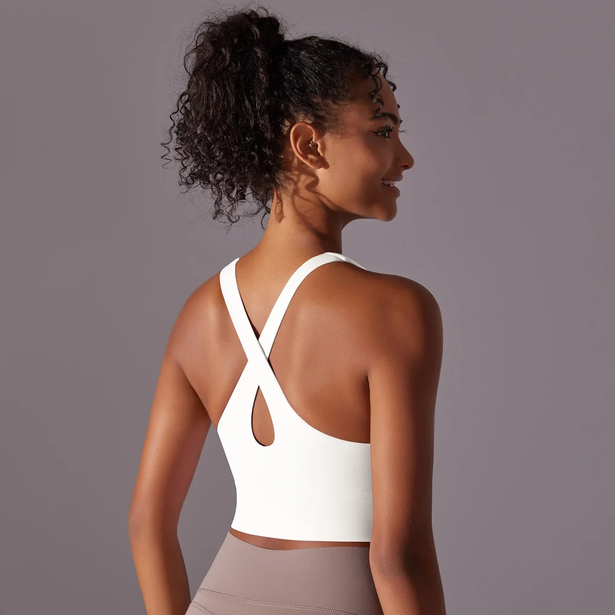 Nylon Sexy Women's Sports Bra Top Women Tight Elastic Gym Sport Yoga Bras - MERGE.DAY.1.FREESTYLE
