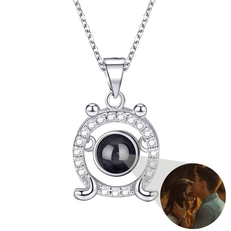 Photo Projection Necklace 12 Constellation Patterns Pendant Necklace - MERGE.DAY.1.FREESTYLE