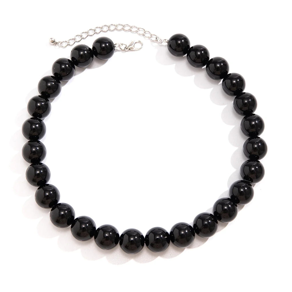 black bead necklace - MERGE.DAY.1.FREESTYLE