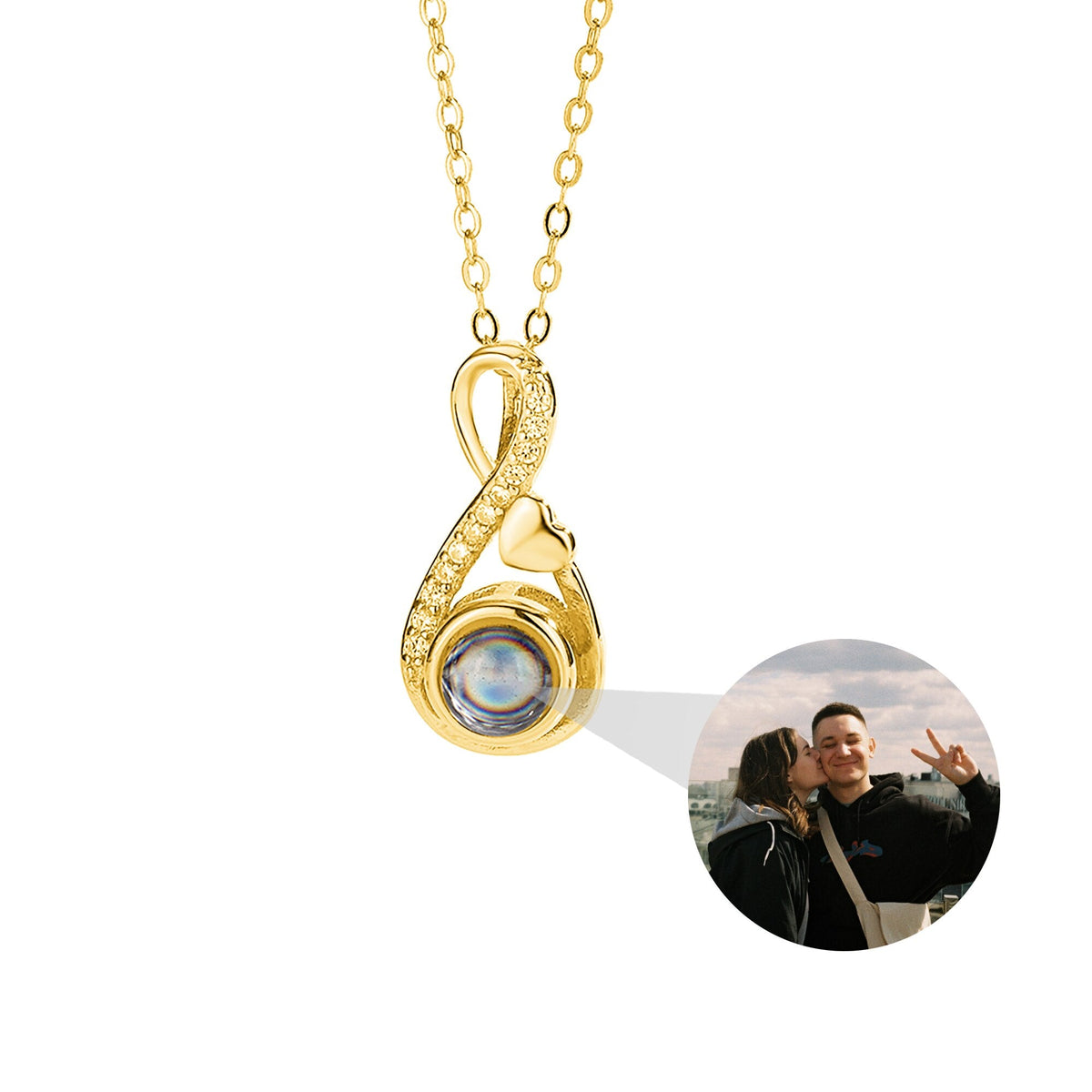Projection necklace For Customized Photos Romantic Love Memory Wedding Necklace for Women - MERGE.DAY.1.FREESTYLE