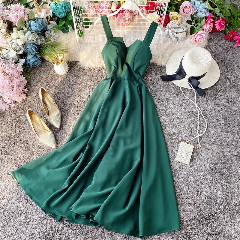 Vintage Long Dress Sexy Spaghetti Strap Backless Bandage Party Dress - MERGE.DAY.1.FREESTYLE