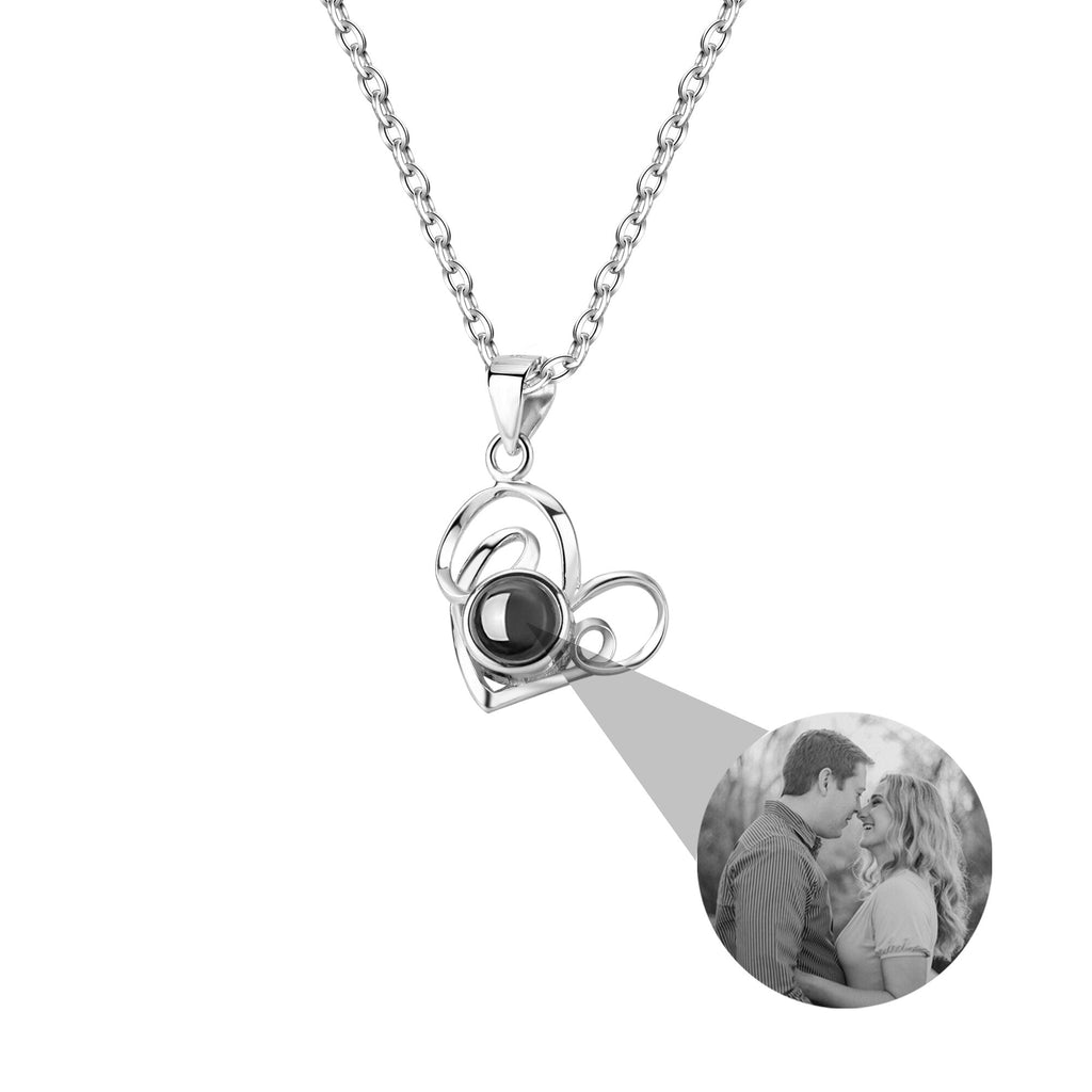 Necklace Round Heart Pendant Romantic Memory Projection Necklaces - MERGE.DAY.1.FREESTYLE