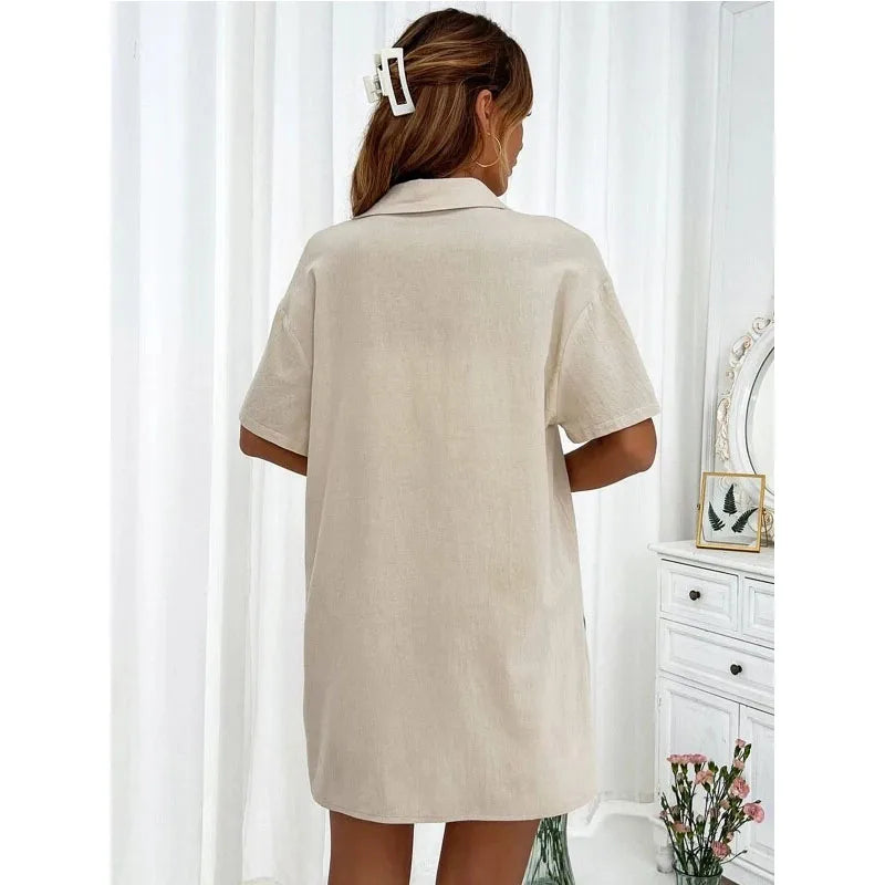Solid Color Casual Loose Short Pants Sets For Women - MERGE.DAY.1.FREESTYLE