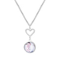Customizable Photo Romantic Simple Small Heart-shaped Necklaces Exquisite Silver Color Clavicle Chain Women's Wedding Jewelry - MERGE.DAY.1.FREESTYLE