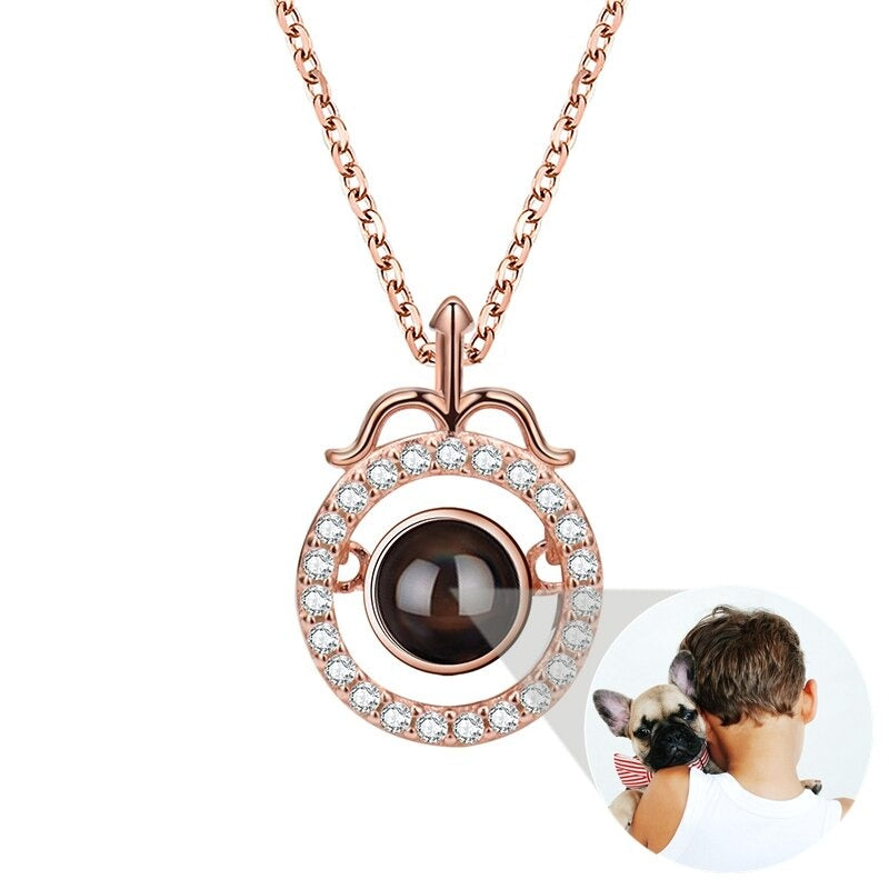 Photo Projection Necklace 12 Constellation Patterns Pendant Necklace - MERGE.DAY.1.FREESTYLE