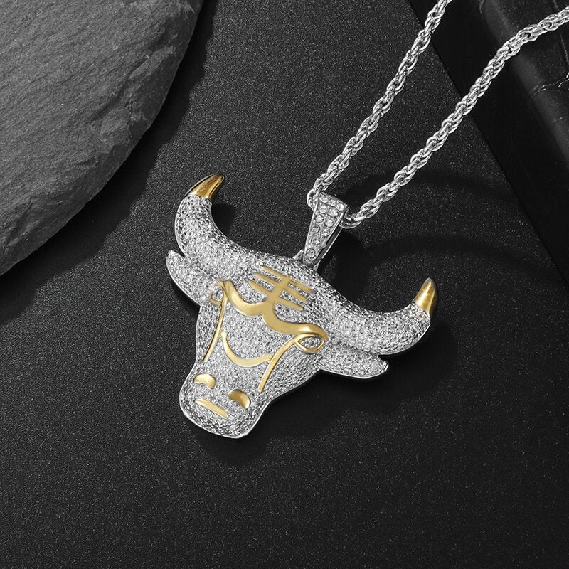 Hip Hop Fierce Shark Inlaid Zircon Pendant Charm Trend Necklace - MERGE.DAY.1.FREESTYLE