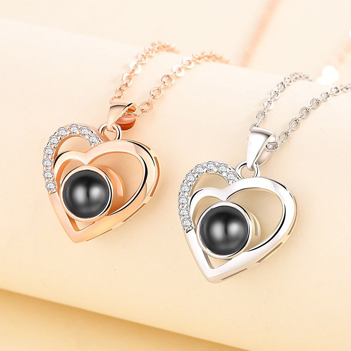 Customizable photo Projection Necklace Pendant Jewelry For Lover Girlfriend - MERGE.DAY.1.FREESTYLE