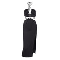 Summer Dress For Women Sexy Cutout Lace-up High Slit Maxi Long Dresses - MERGE.DAY.1.FREESTYLE
