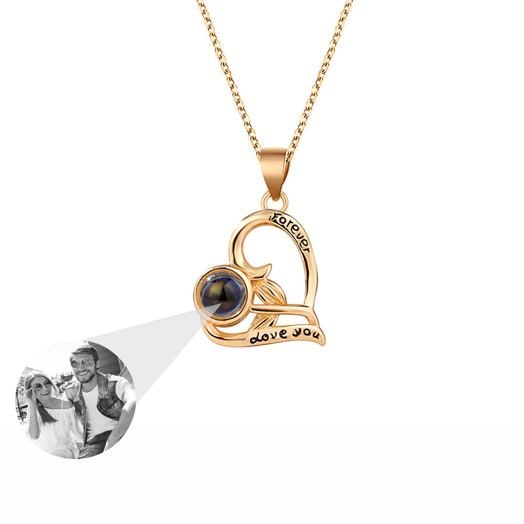 Flowers that can be customized for photos Projection Necklace Pendant Jewelry - MERGE.DAY.1.FREESTYLE