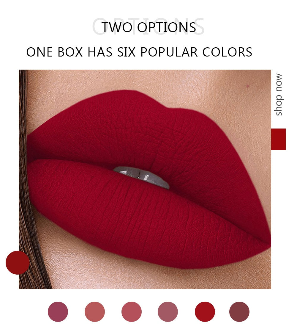 Liquid Lipstick Set Ultra Matte Velvet Waterproof Long Lasting Lip Glosses Nude Makeup Cosmetic Kit - MERGE.DAY.1.FREESTYLE