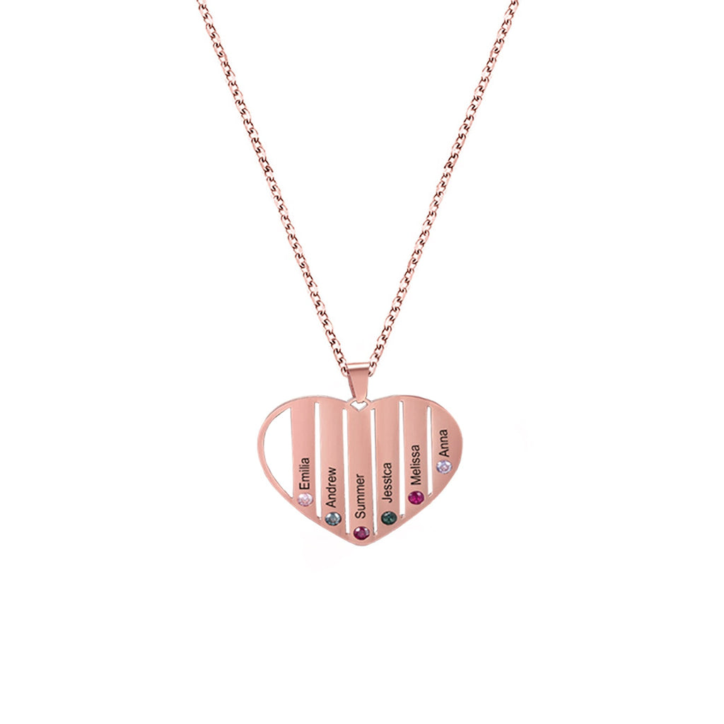Necklace that can customize birthstone and name For Women ManCouple Gift - MERGE.DAY.1.FREESTYLE