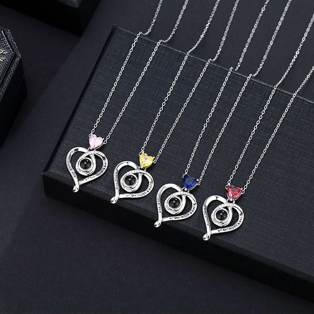 Love with customizable photosProjection Necklace Pendant Jewelry For Lover Girlfriend - MERGE.DAY.1.FREESTYLE