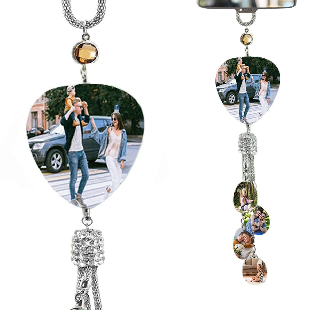 Customizable photo Car Rearview Mirror Pendant Car Interior Modeling Crystal Ball Ornaments - MERGE.DAY.1.FREESTYLE