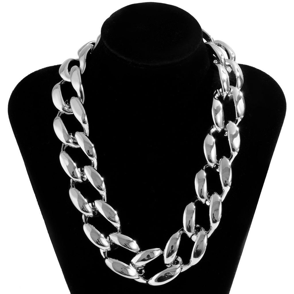 CCB Material Exaggerated Big Choker Necklace Collar for Women Hiphop Chunky Chain Necklace - MERGE.DAY.1.FREESTYLE