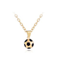 Football Link Chain Soccer Charm Necklace Pendant Gold Color Sport Ball Jewelry - MERGE.DAY.1.FREESTYLE