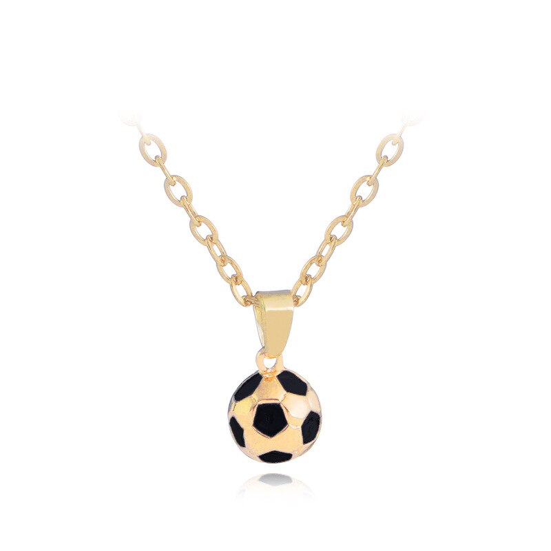 Football Link Chain Soccer Charm Necklace Pendant Gold Color Sport Ball Jewelry - MERGE.DAY.1.FREESTYLE