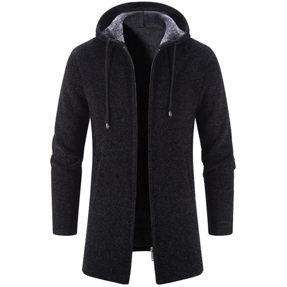 Cashmere Men's Cardigan Chenille Outer Sweater Coat Windbreaker - MERGE.DAY.1.FREESTYLE