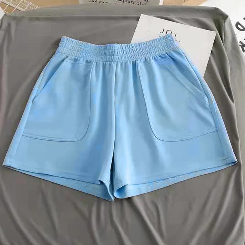 High Waist Pants With Pocket Yoga Shorts Women Sports Short Bottoms - MERGE.DAY.1.FREESTYLE