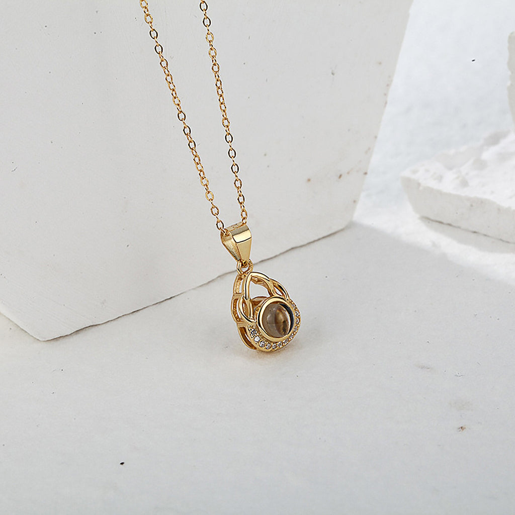 Valentine's Day Gift Photo Custom Projection Necklace Simple Shaped Projection Necklace - MERGE.DAY.1.FREESTYLE