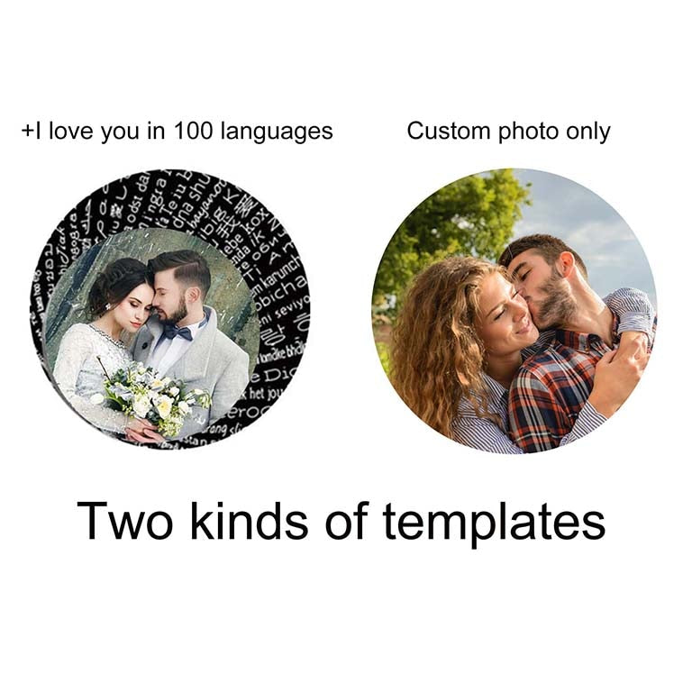 Personalized Photo Projection Stereo Bar Necklace Creative Rectangle Pendant - MERGE.DAY.1.FREESTYLE