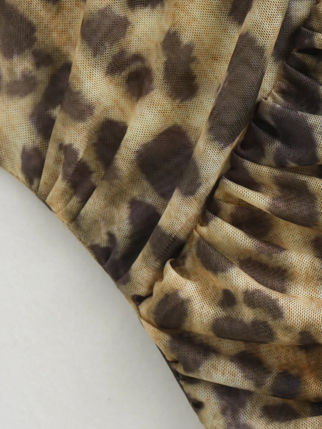 Vintage Women Irregular Leopard Bodysuits - MERGE.DAY.1.FREESTYLE