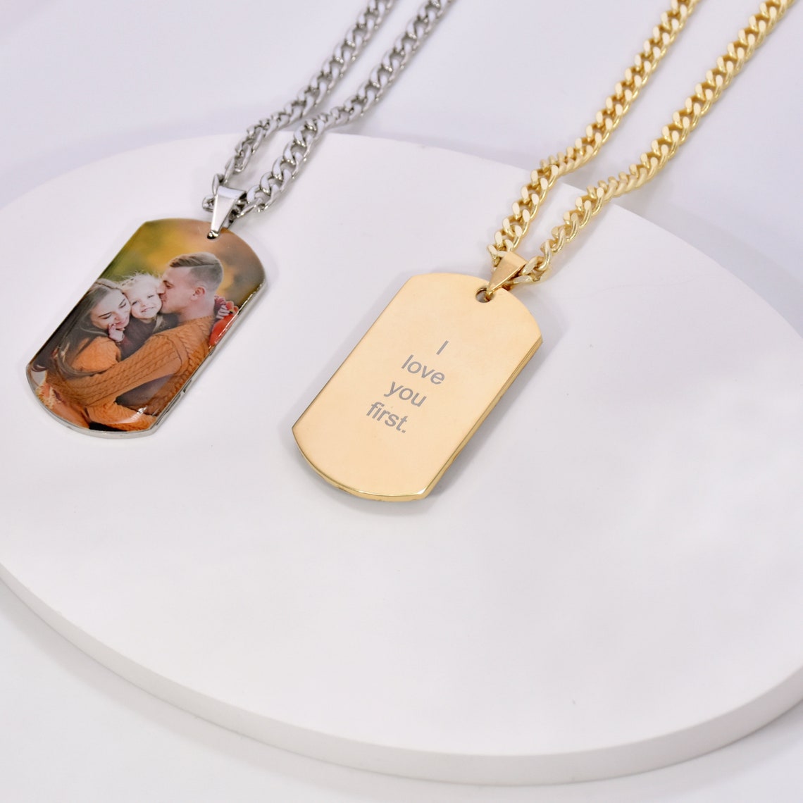 Custom Photo Necklace Picture Pendant Name Memory Jewelry - MERGE.DAY.1.FREESTYLE