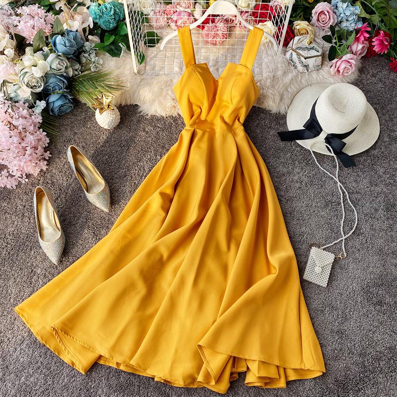 Vintage Long Dress Sexy Spaghetti Strap Backless Bandage Party Dress - MERGE.DAY.1.FREESTYLE