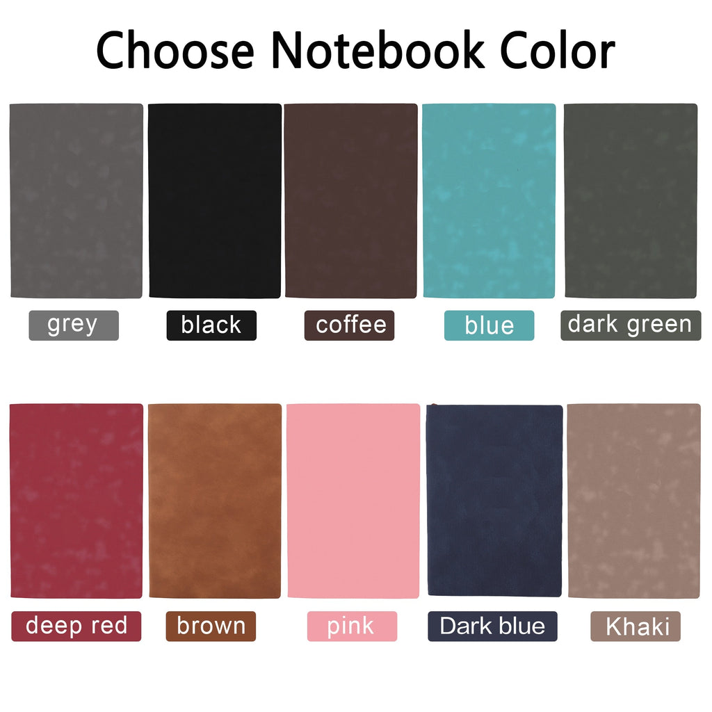 Customized DIY Leather Notebooks Soft Cover Business A5 Journals - MERGE.DAY.1.FREESTYLE