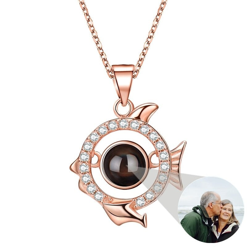 Photo Projection Necklace 12 Constellation Patterns Pendant Necklace - MERGE.DAY.1.FREESTYLE