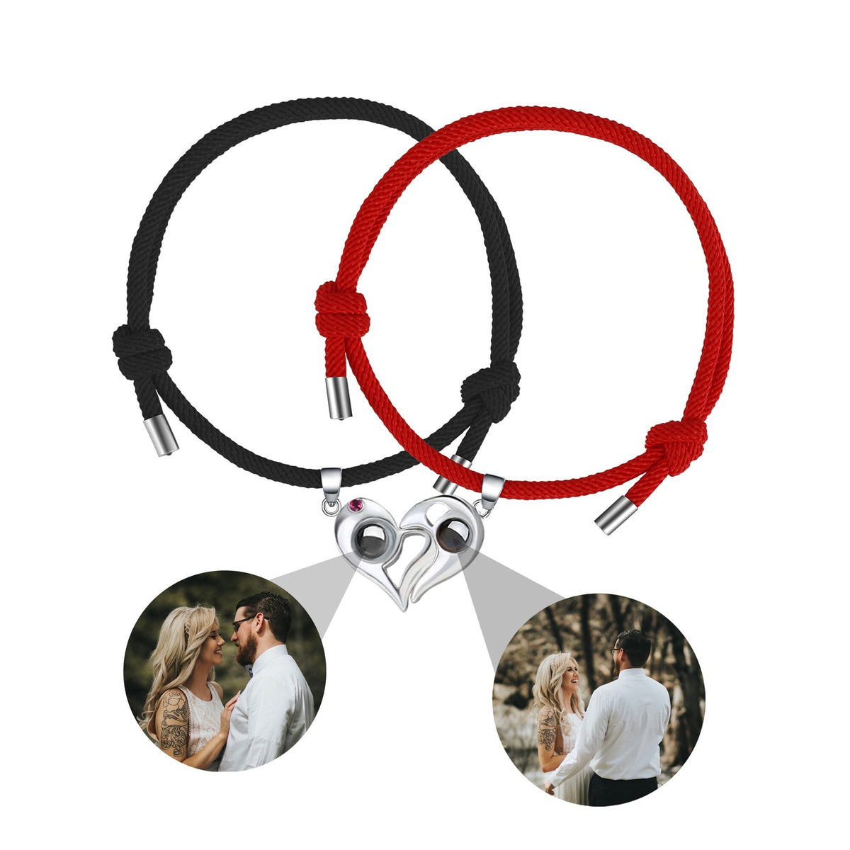 Customizable photo Projection Couple Bracelet Simple Projection Shake Bracelet - MERGE.DAY.1.FREESTYLE