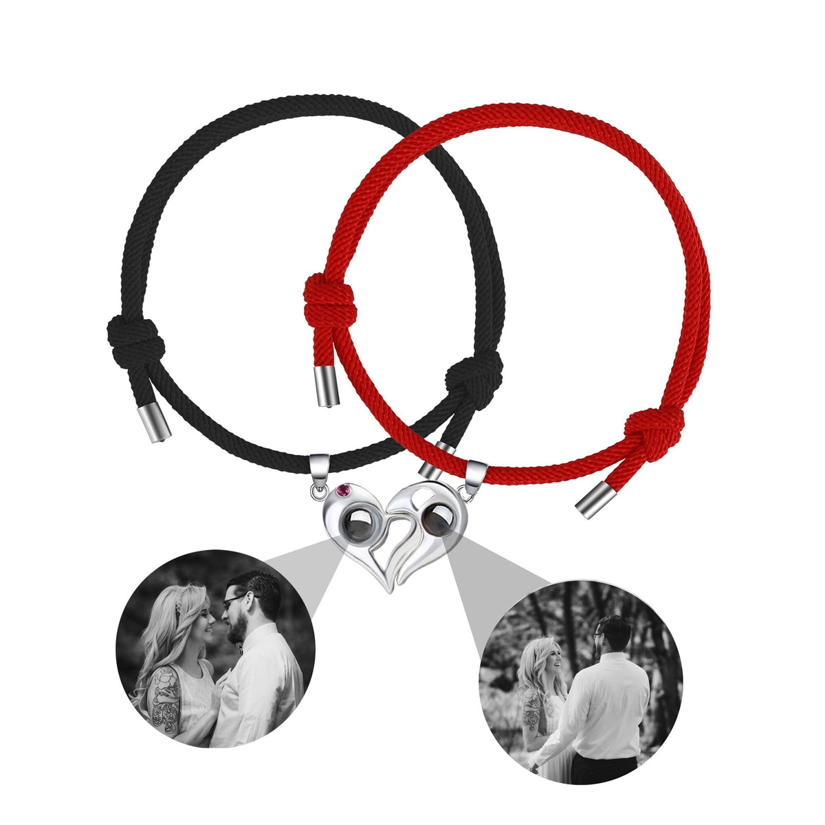 Customizable photo Projection Couple Bracelet Simple Projection Shake Bracelet - MERGE.DAY.1.FREESTYLE