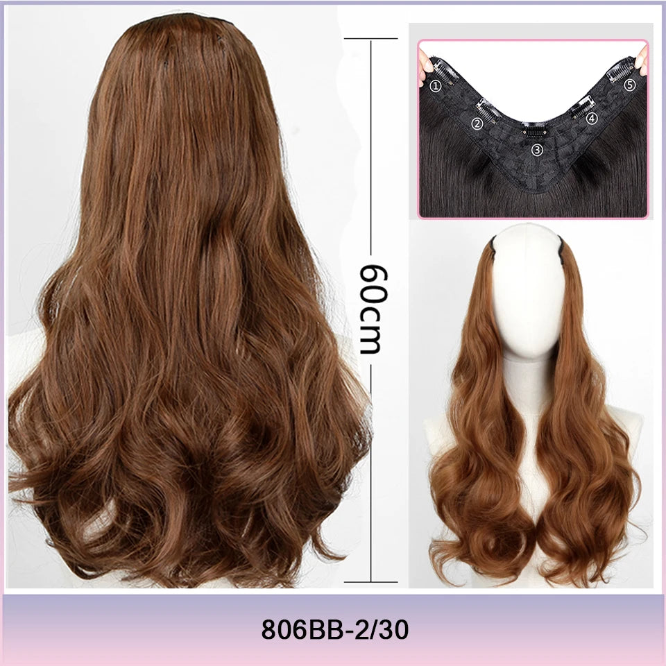 AOSI Part Synthetic Clip In Hair Extension Long Thick Curly Natural Blonde Flase Hair Hairpieces For Women Heat Resistant - MERGE.DAY.1.FREESTYLE
