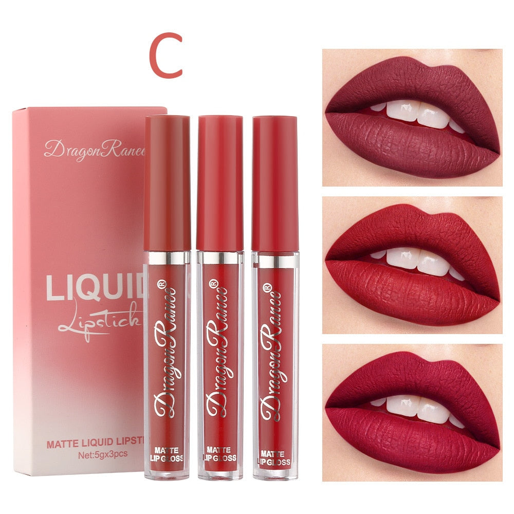 Liquid Lipstick Set Ultra Matte Velvet Waterproof Long Lasting Lip Glosses Nude Makeup Cosmetic Kit-2 - MERGE.DAY.1.FREESTYLE