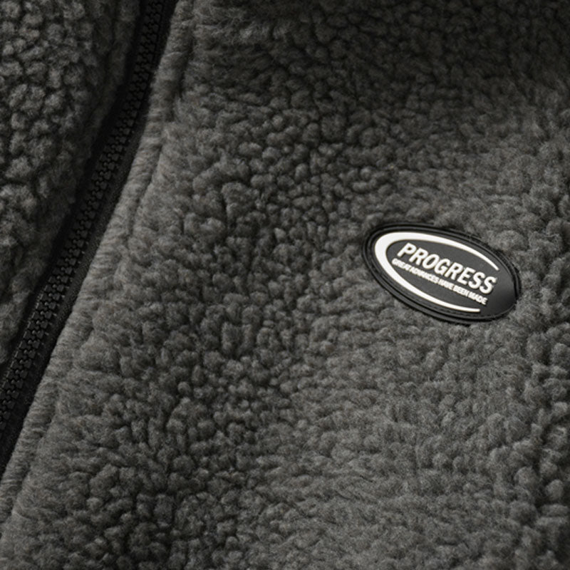 Hip Hop Winter Fleece Fluffy Jacket Streetwear - MERGE.DAY.1.FREESTYLE